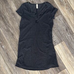 Gray T-shirt dress